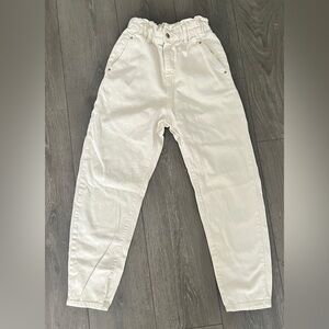 White High-Waisted Pants